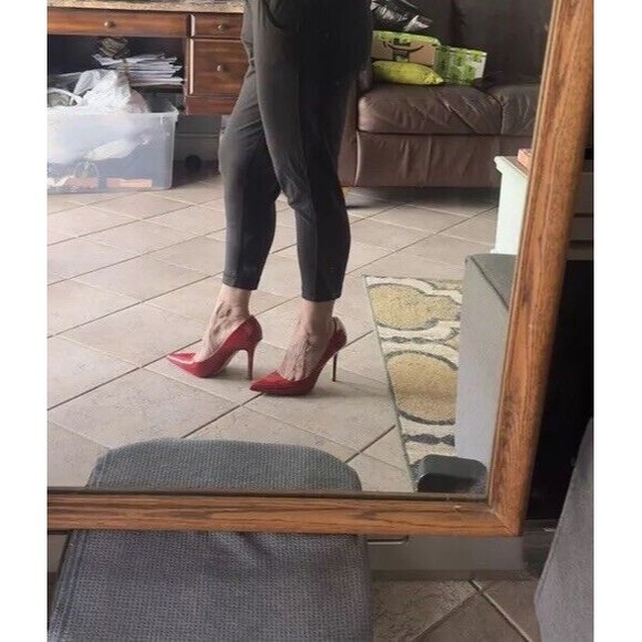 Charles David Women's Leather Pointed Toe High-Heel Pumps-Red-US 7.5 - Picture 4 of 16